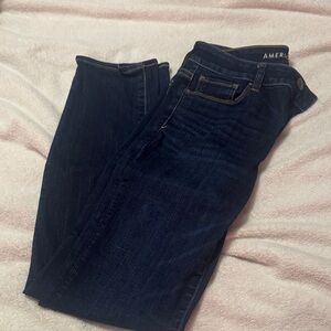 American Eagle Outfitters Dark Blue Skinny Jeans